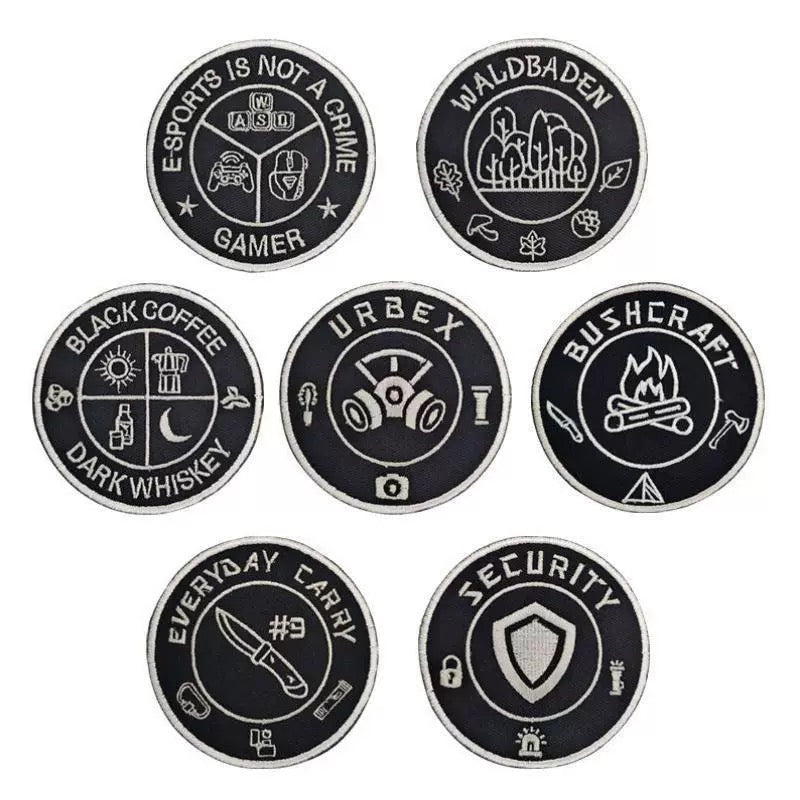 Kausen Embroidered Patches - EDC & Gamer & Outdoor Collection