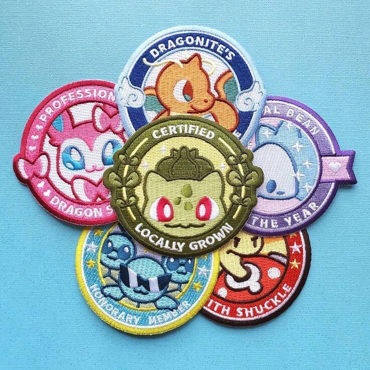 Kausen Embroidered Patches - Pokémon (Complete Set)